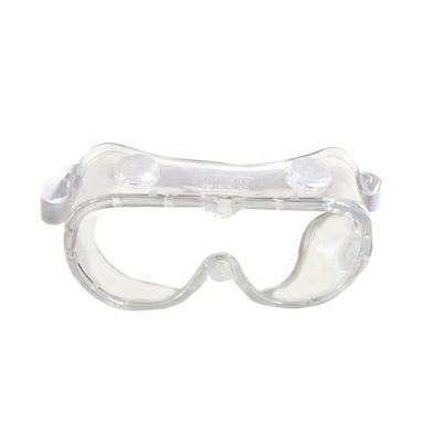 Occhiali di protezione medici chiusi eliminabili del PC del PVC chiari
