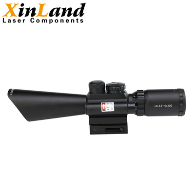 la portata tattica del fucile 3.5-10X40 con il laser rosso ha illuminato Mil Dot Reticle Fit 20mm