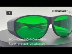 Occhiali protettivi laser OD6+ 190-440 nm e 600-760 nm