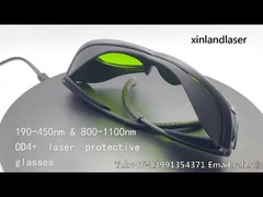 Occhiali protettivi laser OD4+ 190-450 nm e 800-1100 nm