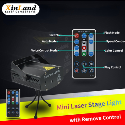 Mini Laser Stage Light Projector con rimuove il controllo, luce della fase della discoteca del DJ delle luci laser per il partito domestico