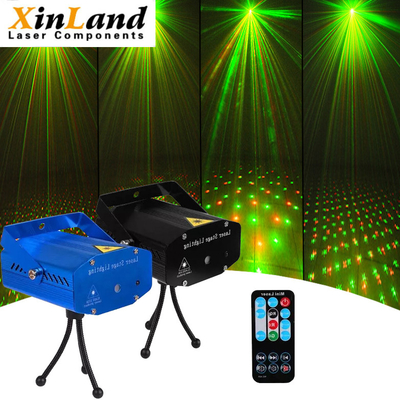 5w Mini Laser Disco Lights Sound ha attivato il multiplo modella il telecomando del proiettore