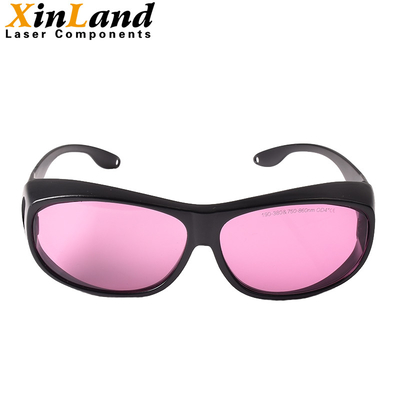 Occhiali di protezione infrarossi di protezione della lente porpora di VLT 60% per gli occhiali di protezione di sicurezza dei laser della macchina 808nm del laser di PCT
