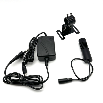 Modulo laser a linea verde da 520 nm a 200 MW 12V Fornitura di alimentazione Modulo di diodo laser da 22x80 mm con supporto