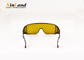 occhiali di protezione gialli di protezione degli occhi del laser 190~420&amp;850~1300nm per il laser di YAG 1064nm e la macchina del laser della fibra
