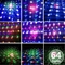 La discoteca del DJ del partito accende una luce laser attivata suono di 6 colori LED