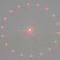 Modulo Mini Laser Atmosphere Light del laser della linea rossa del cerchio di 18 punti